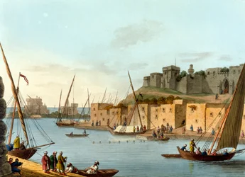 Slott på ön Torosa, graverat av William Watts (1752-1851), 1805